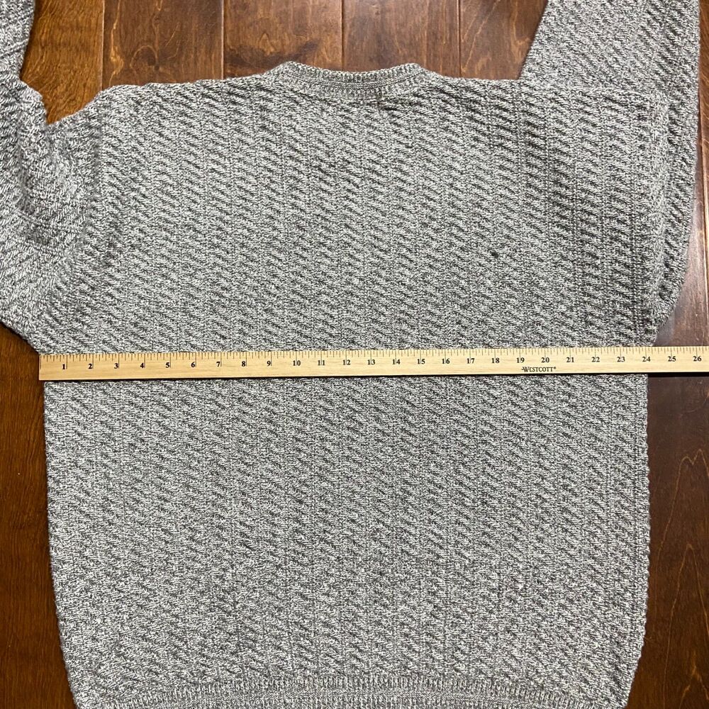 Bill Blass Vintage Crewneck Sweater Gray Pullover Cotton Blend Men's Size Large - Picture 7 of 8